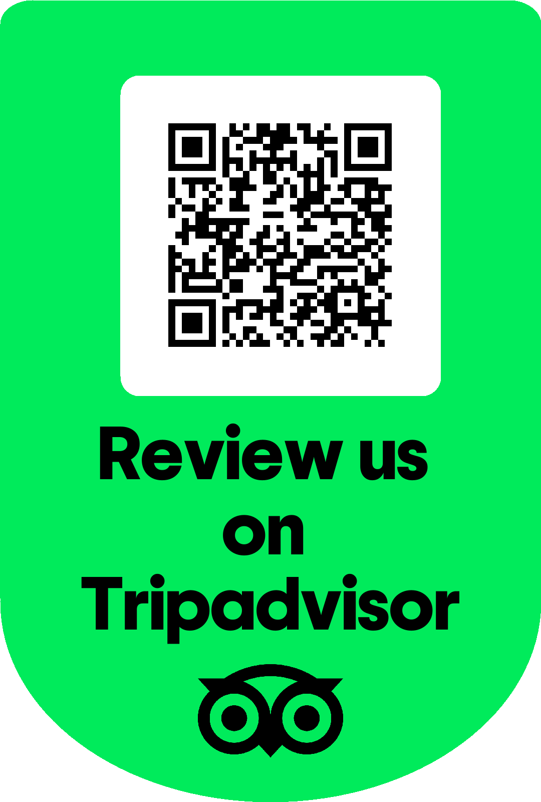 Scan to review us on Tripadvisor